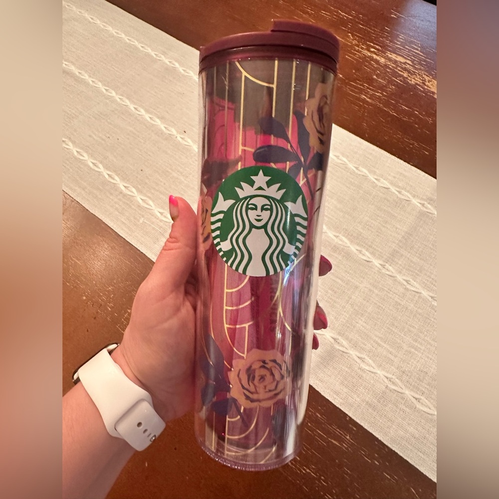 Limited Edition Starbucks Pink Rose Tumbler